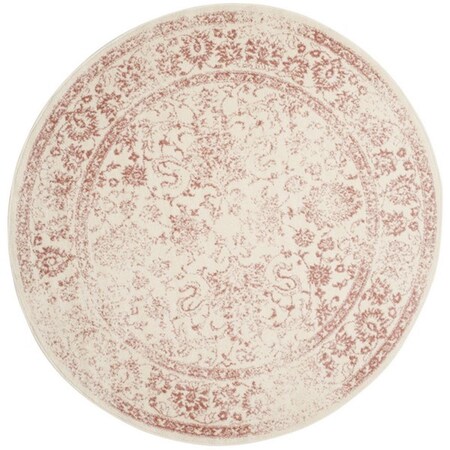 Safavieh 12 x 12 ft. Adirondack Round Power Loomed Rug; Ivory & Rose ADR109H-12R